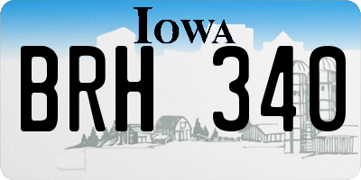 IA license plate BRH340
