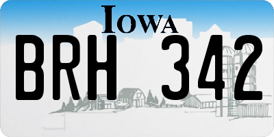 IA license plate BRH342