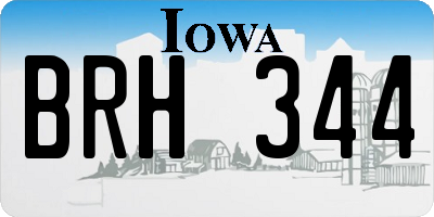 IA license plate BRH344