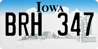 IA license plate BRH347