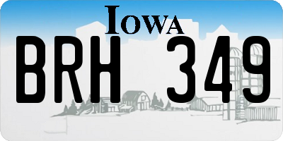 IA license plate BRH349