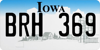IA license plate BRH369