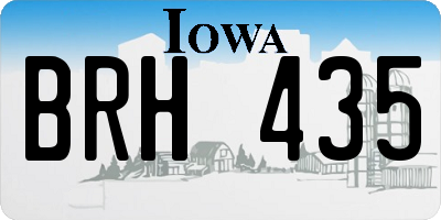 IA license plate BRH435