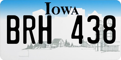 IA license plate BRH438