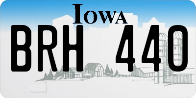 IA license plate BRH440