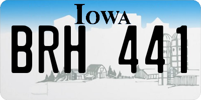 IA license plate BRH441