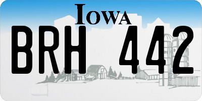 IA license plate BRH442