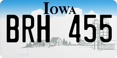 IA license plate BRH455