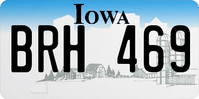 IA license plate BRH469