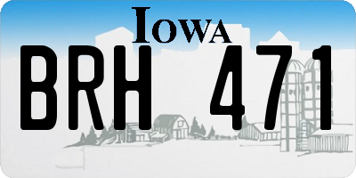 IA license plate BRH471