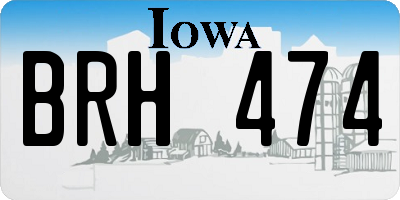IA license plate BRH474