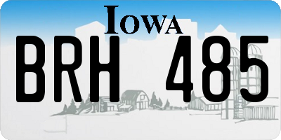 IA license plate BRH485