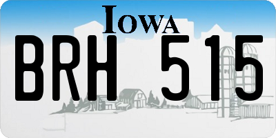 IA license plate BRH515