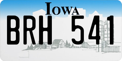 IA license plate BRH541