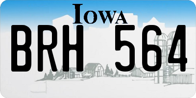 IA license plate BRH564