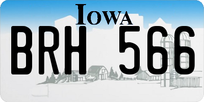 IA license plate BRH566