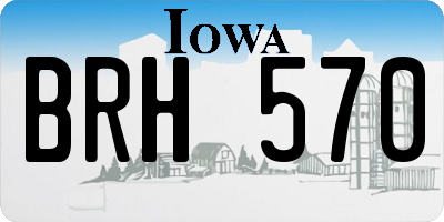 IA license plate BRH570