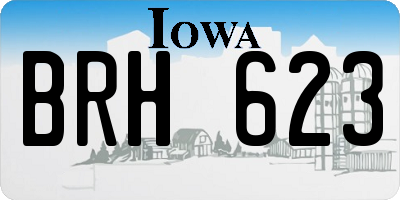 IA license plate BRH623