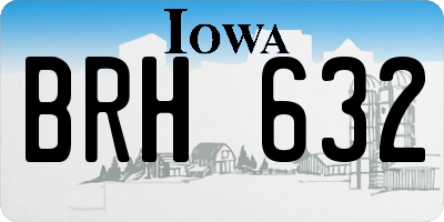 IA license plate BRH632