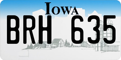 IA license plate BRH635