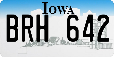 IA license plate BRH642