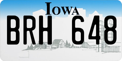 IA license plate BRH648