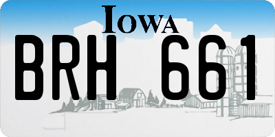 IA license plate BRH661