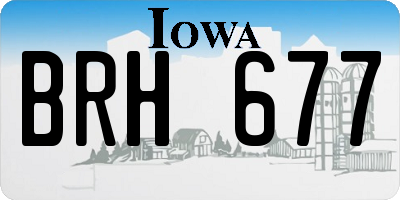 IA license plate BRH677
