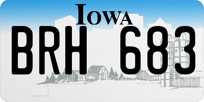 IA license plate BRH683