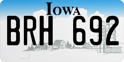 IA license plate BRH692
