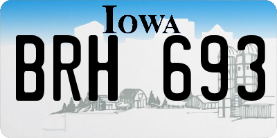 IA license plate BRH693