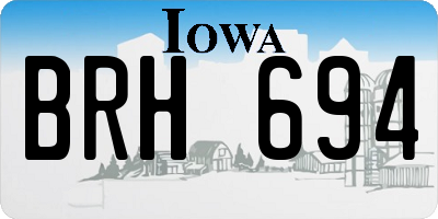 IA license plate BRH694