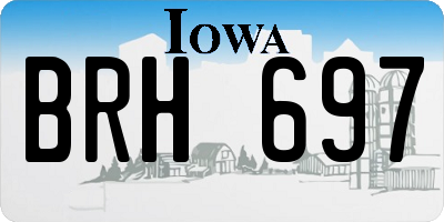 IA license plate BRH697