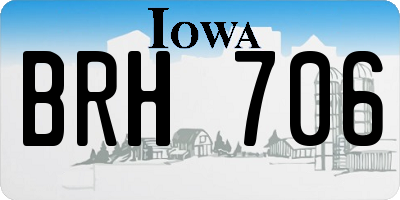 IA license plate BRH706