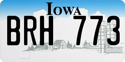 IA license plate BRH773