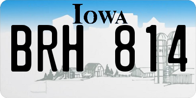 IA license plate BRH814