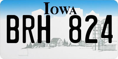 IA license plate BRH824