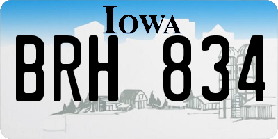 IA license plate BRH834