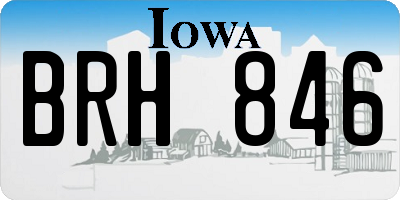 IA license plate BRH846