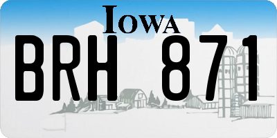 IA license plate BRH871