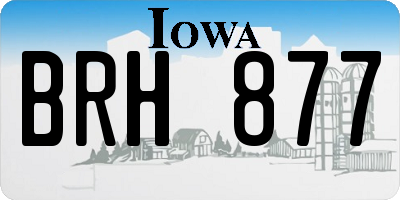 IA license plate BRH877