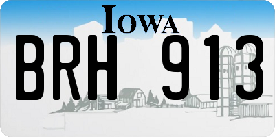 IA license plate BRH913