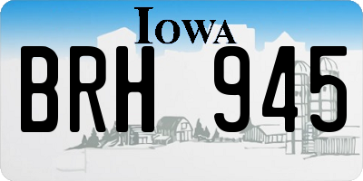 IA license plate BRH945