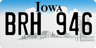 IA license plate BRH946