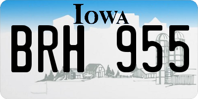 IA license plate BRH955