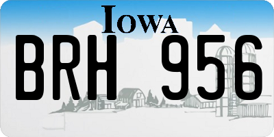 IA license plate BRH956