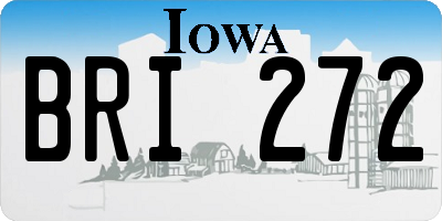 IA license plate BRI272