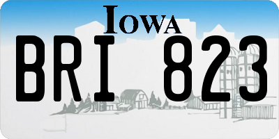 IA license plate BRI823