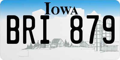 IA license plate BRI879