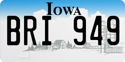 IA license plate BRI949